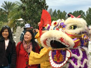 Lunar New Year celebration crowd
