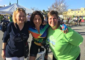 People enjoying the Blazing Trails Fun Day Ride, February 24, 2018, Titusville Florida