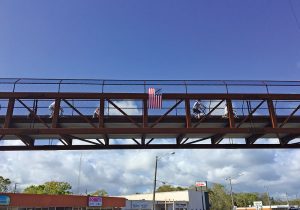 The Garden Street rail trail bridge, Titusville, Florida