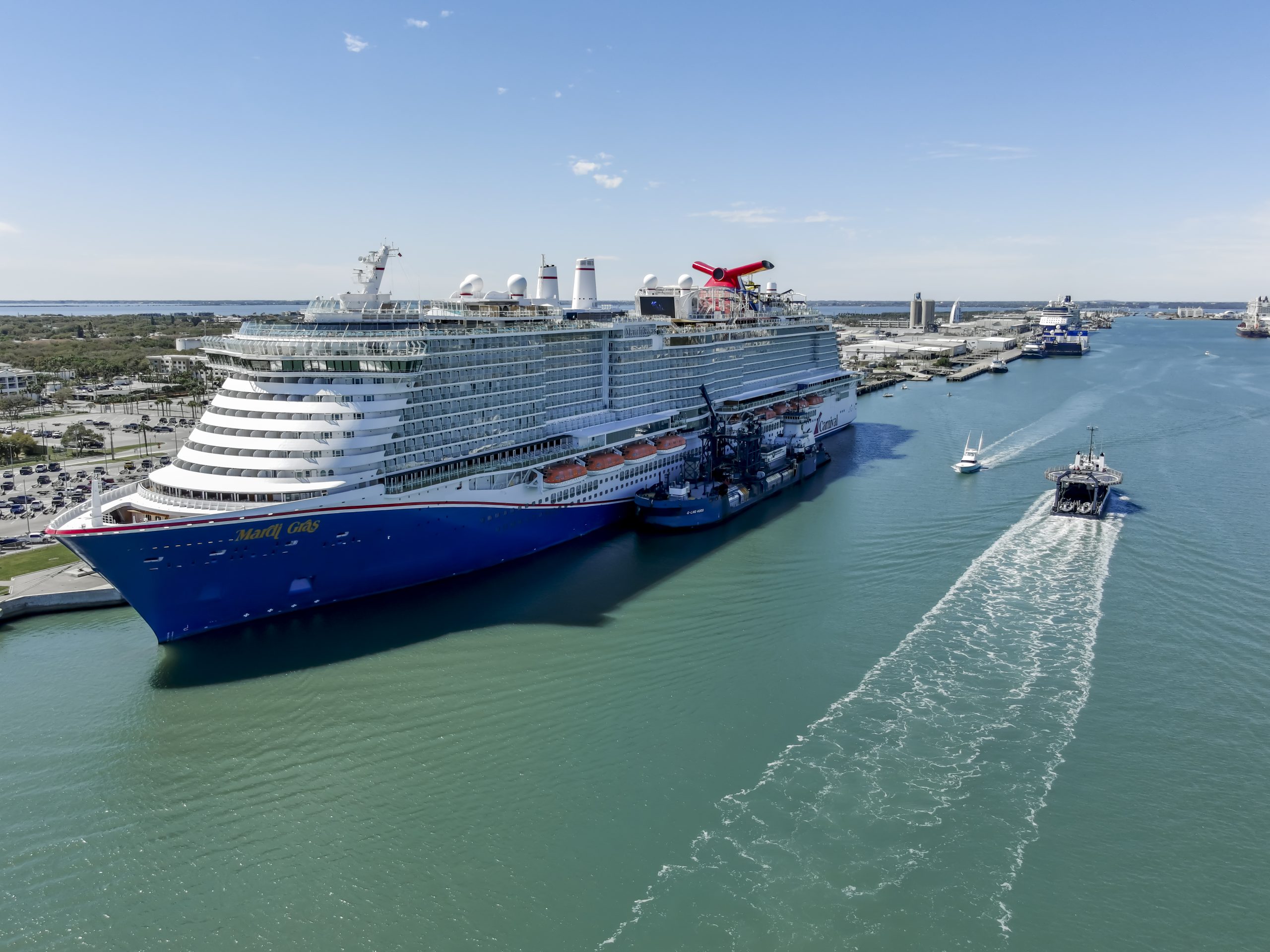 Cruise ship enters Port Canaveral